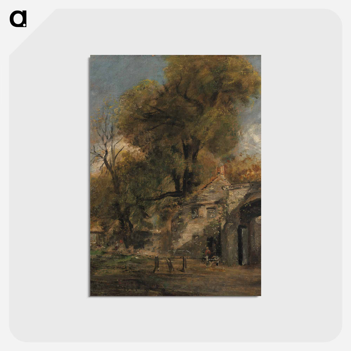 アートポストカード-Harnham Gate, Salisbury
 - ジョン コンスタブル Postcard.