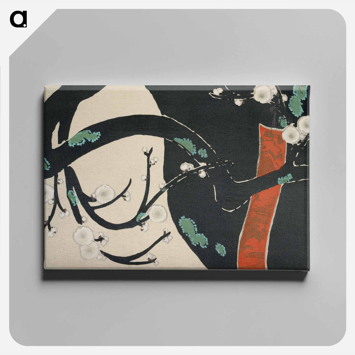 アートパネル-Tree from Momoyogusa–Flowers of a Hundred Generations - 神坂 雪佳 Canvas.