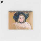 Head of Simone in a Green Bonnet with Wavy Brim - メアリー カサット Memo.