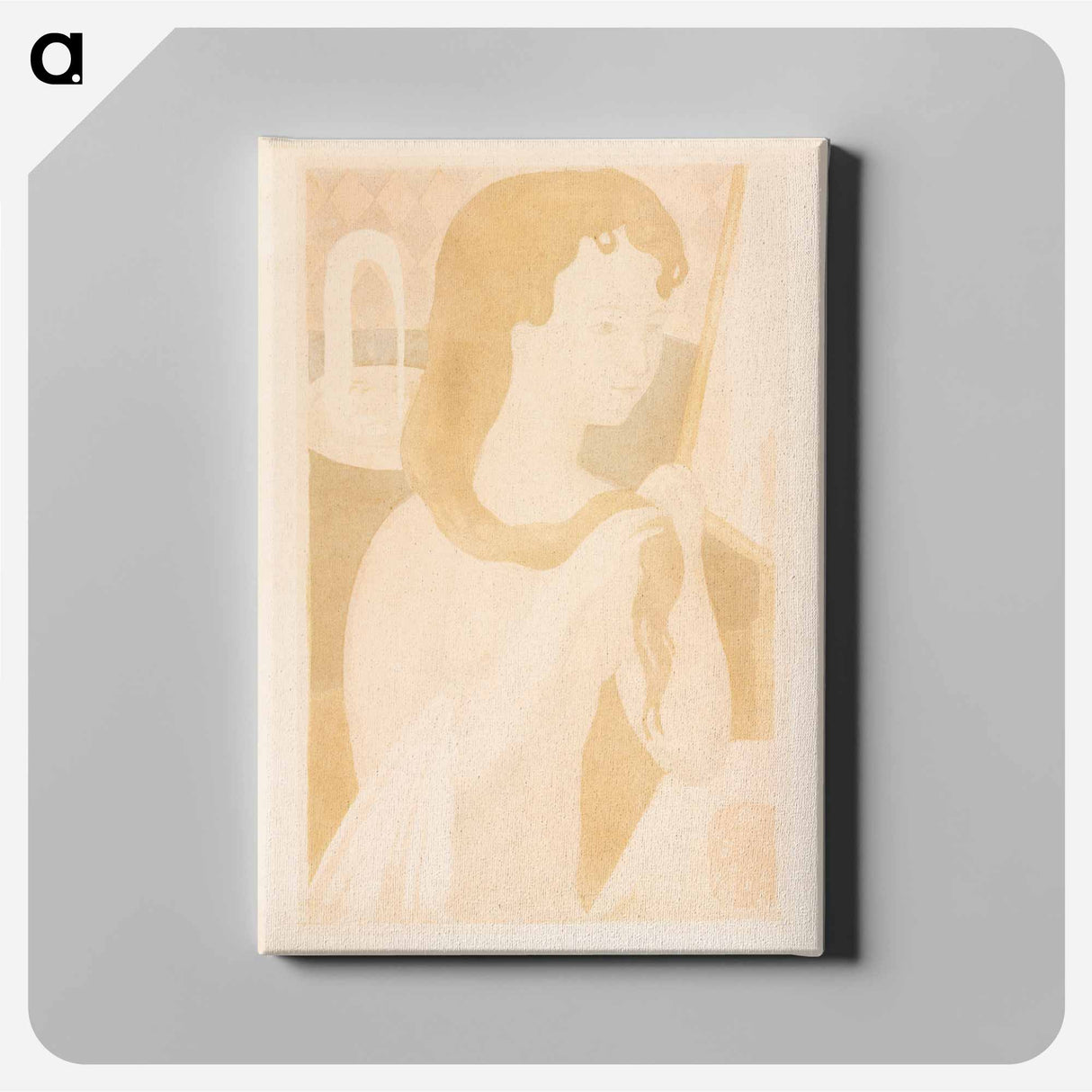 アートパネル-Young Girl at Her Bath - モーリス ドニ Canvas.