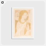 アートポストカード-Young Girl at Her Bath - モーリス ドニ Postcard.