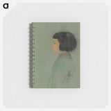 Young Woman in Profile - オディロン ルドン Memo.