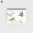 アートメモ帳-Dosky Thrush and Japanese Grey Thrush
 - 鳥類図鑑 Memo.