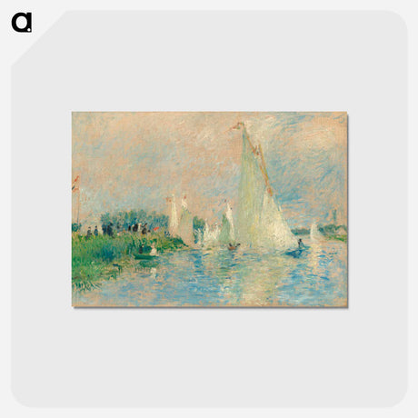 アートポストカード-Regatta at Argenteuil - ピエール オーギュスト ルノワール Postcard.