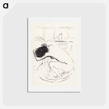 アートポストカード-Woman in Tub
 - ピエール ボナール Postcard.