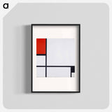 Composition No. I, with red and black - Piet Mondrian Poster.