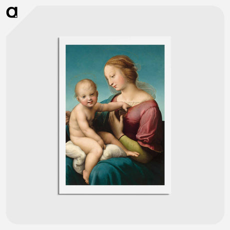 アートポストカード-The Niccolini–Cowper Madonna - ラファエロ サンティ Postcard.