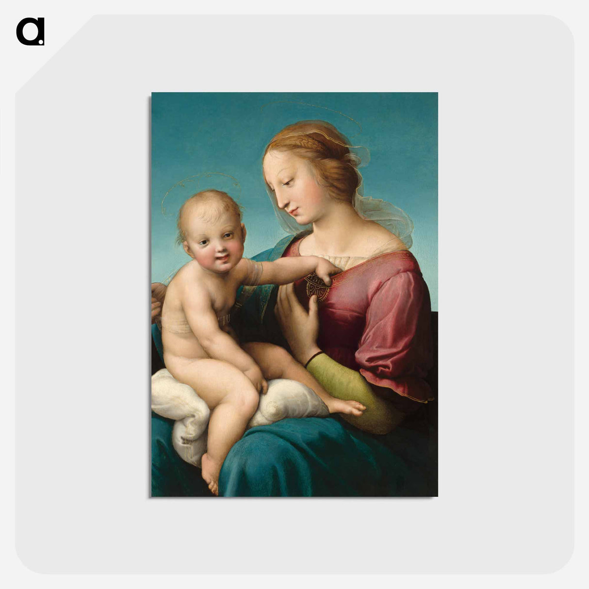 The Niccolini–Cowper Madonna - ラファエロ サンティ Postcard.