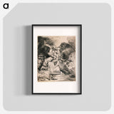The Sacrifice of Isaac - Rembrandt van Rijn Poster.
