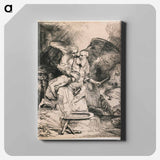 The Sacrifice of Isaac - Rembrandt van Rijn Canvas.