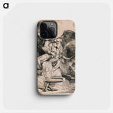 The Sacrifice of Isaac - Rembrandt van Rijn Phone Case.