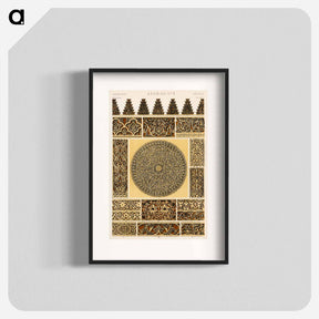アートポスター-Grammar of Ornament Pattern Illustration
 - 装飾の文法 Poster.