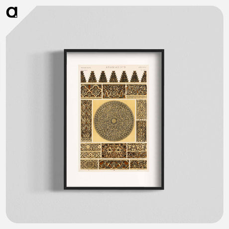 アートポスター-Grammar of Ornament Pattern Illustration
 - 装飾の文法 Poster.