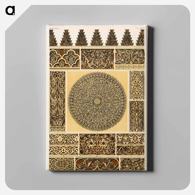 アートパネル-Grammar of Ornament Pattern Illustration
 - 装飾の文法 Canvas.