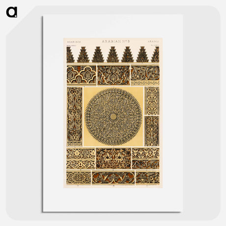 アートポスター-Grammar of Ornament Pattern Illustration
 - 装飾の文法 Poster.