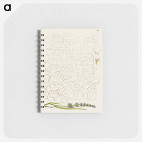 アートメモ帳-Insect and Hyssop from Mira Calligraphiae Monumenta
 - 書道のお手本 Memo.