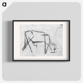 アートポスター-Composition (The Cow) - テオ ファン ドゥースブルフ Poster.