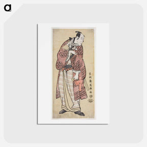 アートポストカード-Matsumoto Kōshirō IV as the hick spendthrift from Yamato, actually Ninokuchimura Magoemon - 東洲斎 写楽 Postcard.