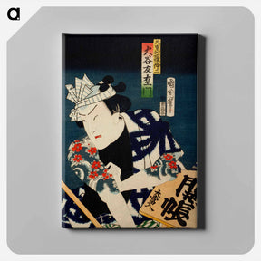 アートパネル-Portraits of an Actor - 豊原 国周 Canvas.