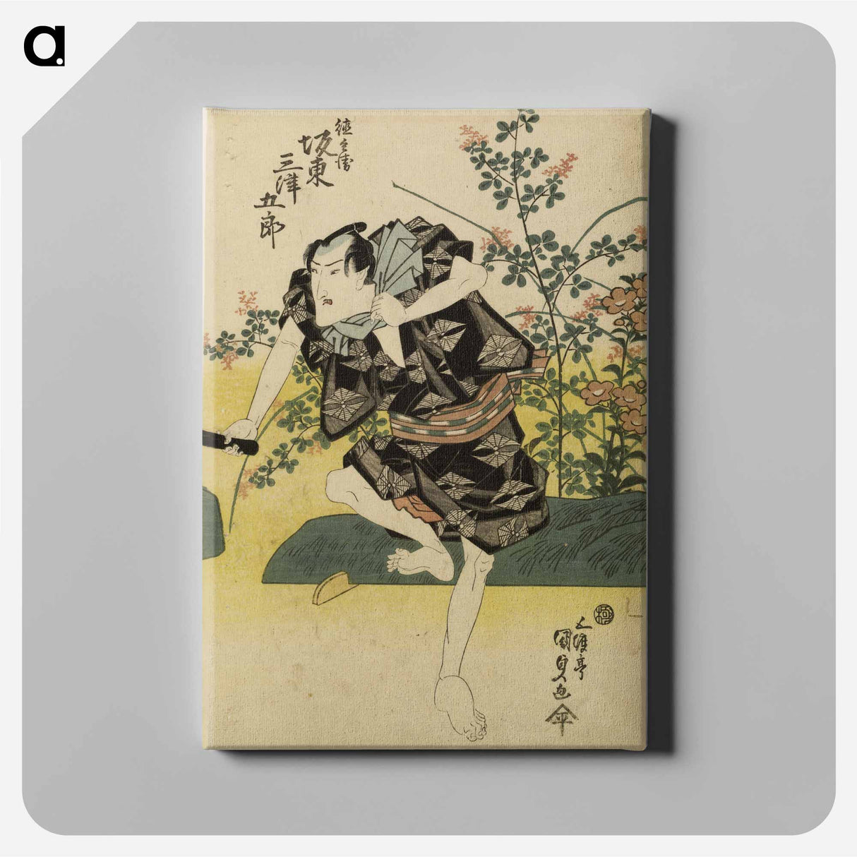 Bando Mitsugoro III and Autumn Grasses
 - 歌川 豊国 Canvas.