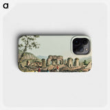 Ruins of the Temple of Diana at Ephesus - View of the Ottoman Empire Phone Case.