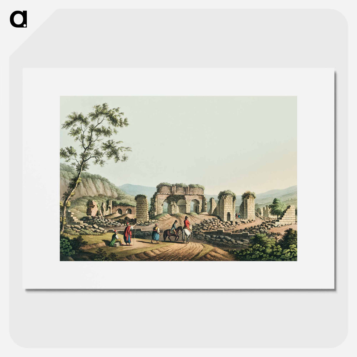 Ruins of the Temple of Diana at Ephesus - View of the Ottoman Empire Poster.