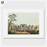 Ruins of the Temple of Diana at Ephesus - View of the Ottoman Empire Poster.