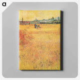 Wheat field with View of Arles - フィンセント ファン ゴッホ Canvas.