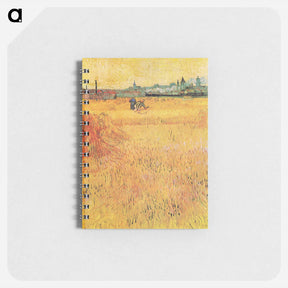 アートメモ帳-Wheat field with View of Arles - フィンセント ファン ゴッホ Memo.