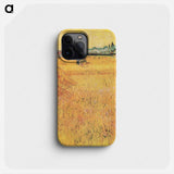 Wheat field with View of Arles - フィンセント ファン ゴッホ Phone Case.