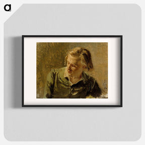 アートポスター-Portrait of a young man - アルバート エーデルフェルト Poster.