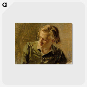 アートポストカード-Portrait of a young man - アルバート エーデルフェルト Postcard.