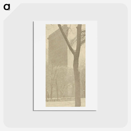 アートポストカード-The "Flat-iron" - アルフレッド スティーグリッツ Postcard.