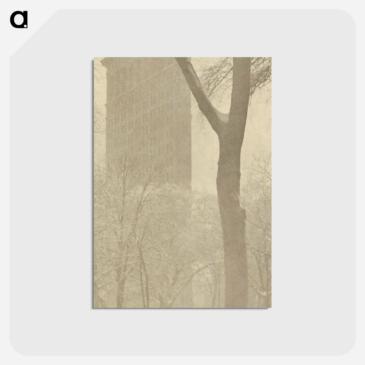 アートポストカード-The "Flat-iron" - アルフレッド スティーグリッツ Postcard.