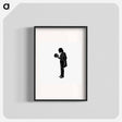 アートポスター-Michael's Crag Illustration: Male Silhouette with Skull
 - 大英図書館 Poster.