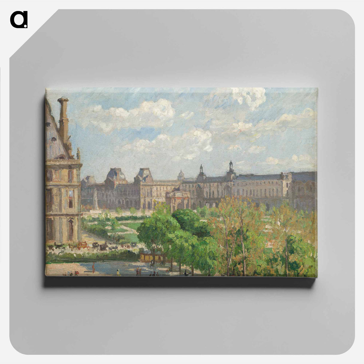 Place du Carrousel, Paris - Camille Pissarro Canvas.