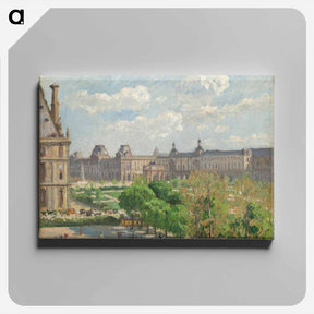 アートパネル-Place du Carrousel, Paris - カミーユ ピサロ Canvas.