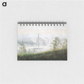 アートメモ帳-Elbschiff in early morning fog - カスパー ダーヴィト フリードリヒ Memo.