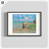 Cliff Walk at Pourville - Claude Monet Poster.