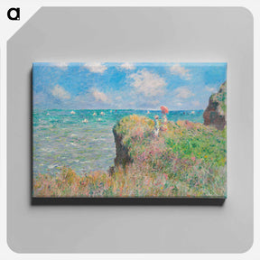 アートパネル-Cliff Walk at Pourville - クロード モネ Canvas.
