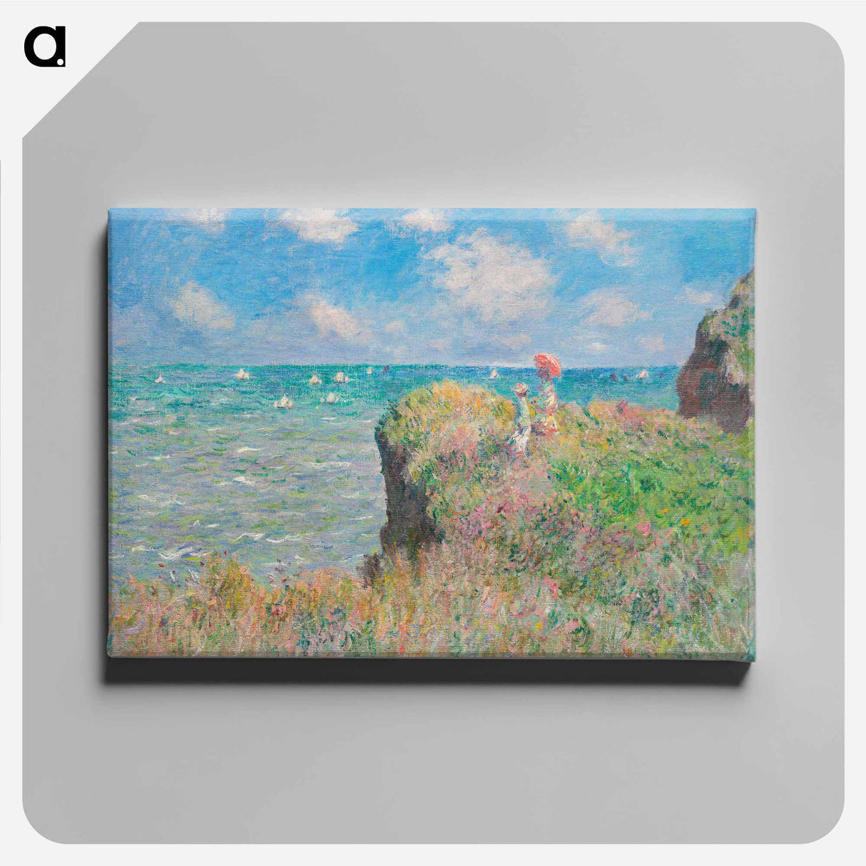 Cliff Walk at Pourville - Claude Monet Canvas.