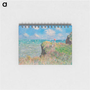 アートメモ帳-Cliff Walk at Pourville - クロード モネ Memo.