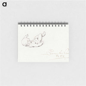 アートメモ帳-Nude Child Lying on Back
 - コルネリス プロース ファン アムステル Memo.