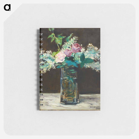 アートメモ帳-Vase of White Lilacs and Roses
 - ダラス美術館 Memo.