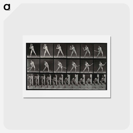 アートポストカード-Batter Up
 - エドワード マイブリッジ Postcard.