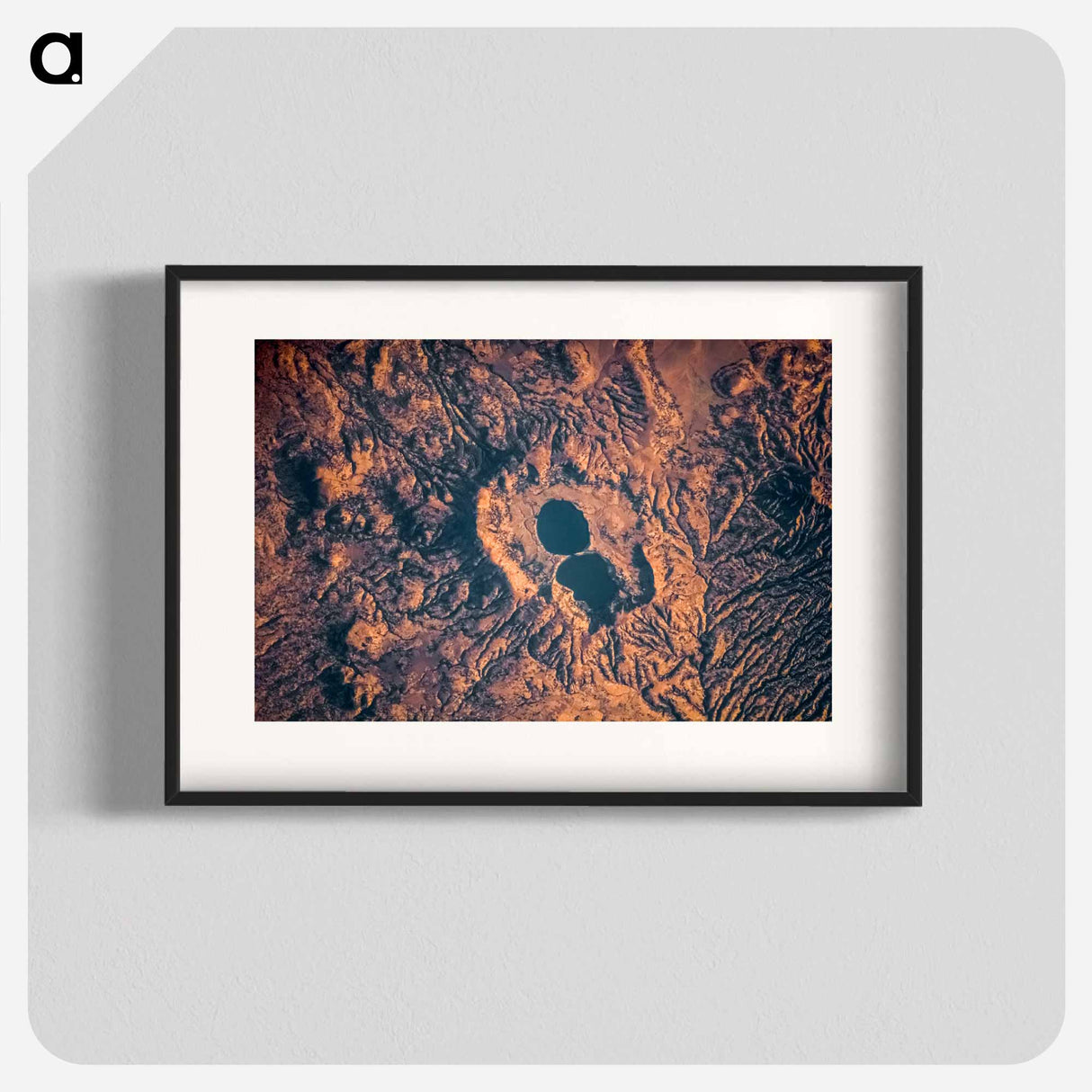 アートポスター-Dendi Caldera, Ethiopia, as seen from the International Space Station
 - 上空からの地球 Poster.