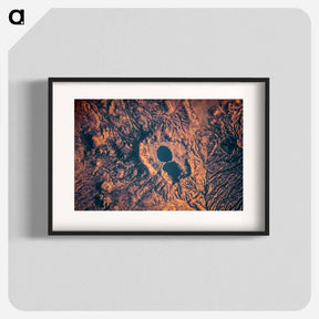 アートポスター-Dendi Caldera, Ethiopia, as seen from the International Space Station
 - 上空からの地球 Poster.