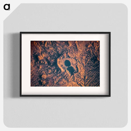 アートポスター-Dendi Caldera, Ethiopia, as seen from the International Space Station
 - 上空からの地球 Poster.