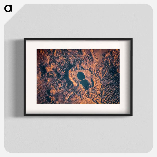 アートポスター-Dendi Caldera, Ethiopia, as seen from the International Space Station
 - 上空からの地球 Poster.