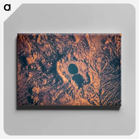 アートパネル-Dendi Caldera, Ethiopia, as seen from the International Space Station
 - 上空からの地球 Canvas.